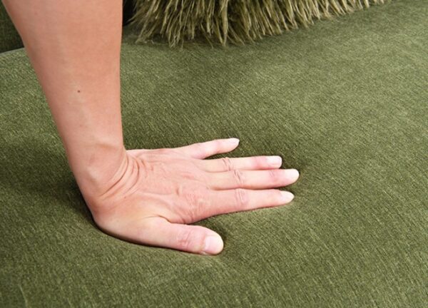 Mellone Mid-Century Modern Sofa in Olive Greenby Furniture of America - Image 4