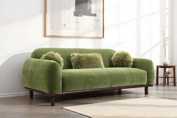 Mellone Mid-Century Modern Sofa in Olive Greenby Furniture of America - Image 6