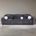 Previti Contemporary Dark Gray Sofa FM61117DG-SF by Furniture of America