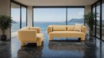 Phedra Contemporary Yellow Sofa FM63011YL-SF  by Furniture of America - Image 3