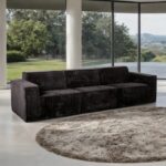 Kimara Black Sofa (Compressed Foam)  FM62100BK-SF-PK by Furniture of America