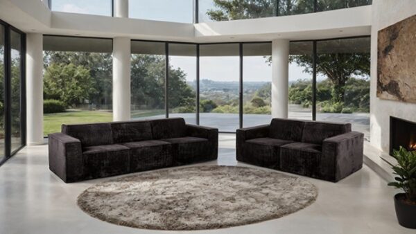 Kimara Black Sofa (Compressed Foam)  FM62100BK-SF-PK by Furniture of America - Image 3