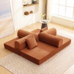 Perri 79" Rustic Brown Compressed Sofa SL6907BR by Furniture of America - Image 3