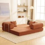 Perri 79" Rustic Brown Compressed Sofa SL6907BR by Furniture of America - Image 4