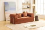 Perri 79" Rustic Brown Compressed Sofa SL6907BR by Furniture of America - Image 7