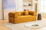 Perri 79" Ginger Compressed Sofa SL6907YL  by Furniture of America - Image 6