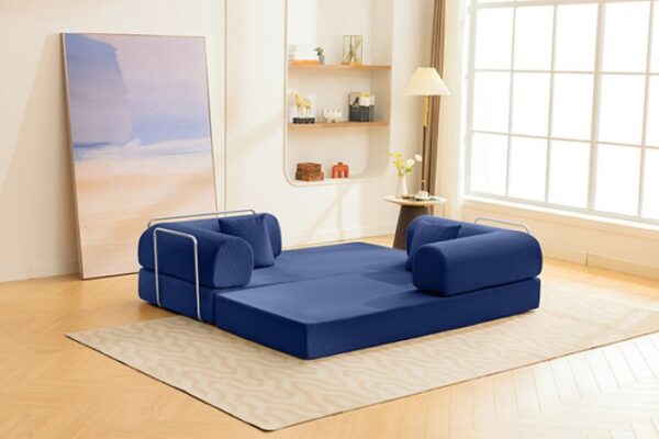 Blue Compressed Sofa SL6907BL by Furniture of America - Image 3