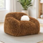 Darwen Camel Brown Swivel Chair FM64006BR-CH-SW Plush Comfort by Furniture of America