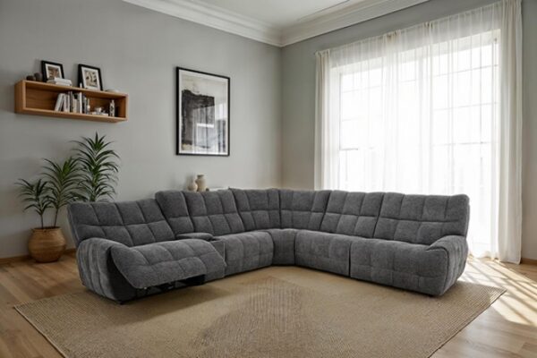 Clemens Dark Gray Power Sectional CM9936DG-SECT-PM Modern Comfort by Furniture of America - Image 4