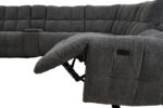 Clemens Dark Gray Power Sectional CM9936DG-SECT-PM Modern Comfort by Furniture of America - Image 3