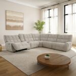 Clemens Beige Power Sectional CM9936BG-SECT-PM Transitional  by Furniture of America - Image 6