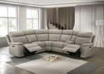 Oliverus Taupe Leather Match Power Sectional FM69009TP-SECT-PM by Furniture of America - Image 5