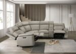 Oliverus Taupe Leather Match Power Sectional FM69009TP-SECT-PM by Furniture of America - Image 4