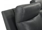 Oliverus Dark Gray Leather Match Power Sectional  FM69009DG-SECT-PM Transitional by Furniture of America - Image 2