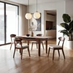 Croglio Mid-Century Modern Extendable Dining Table  FM30008WN-T Rich Walnut by Furniture of America - Image 3