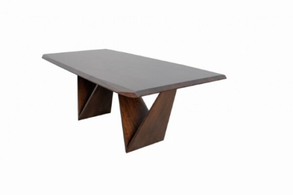 Romont Dining Table FM30003WN-T Mid-Century Modern Elegance in Rich Walnut  by Furniture of America - Image 2
