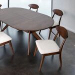 Hammel Dining Table   FM30005WN-OT  Versatile Mid-Century Modern Design by Furniture of America