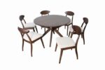 Hammel Dining Table   FM30005WN-OT  Versatile Mid-Century Modern Design by Furniture of America - Image 2