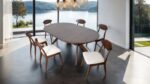 Hammel Dining Table   FM30005WN-OT  Versatile Mid-Century Modern Design by Furniture of America - Image 3