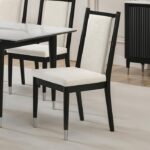 Maidstone Side Chair (Set of 2)  FM32001BK-SC-2PK Modern Comfort in Elegant Contrast by Furniture of America