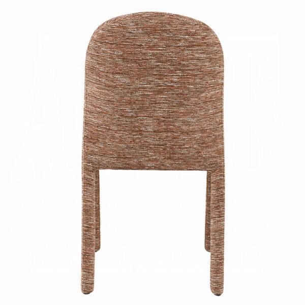 Lidi Side Chair in Brown Chenille DN04756 By ACME - Image 2