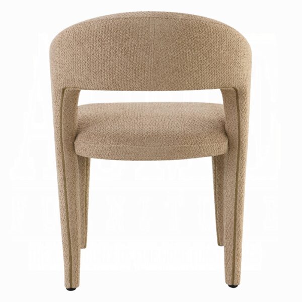 Lidi Side Chair in Light Brown Boucle DN04757 By ACME - Image 2