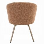 Lidi Side Chair in Rust Orange Boucle DN04758 By ACME - Image 2