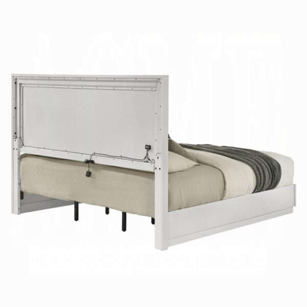 Esther Bed with LED in White Finish by ACME - Image 3