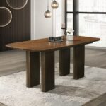 Delina Dining Table in Walnut Finish DN04585 By ACME