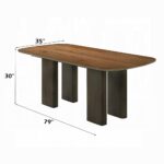 Delina Dining Table in Walnut Finish DN04585 By ACME - Image 3