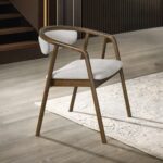 Delina Side Chair in Walnut Finish DN04586 By ACME