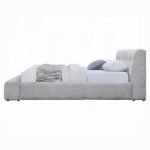 Hannah Chenille Upholstered Bed By ACME - Image 2