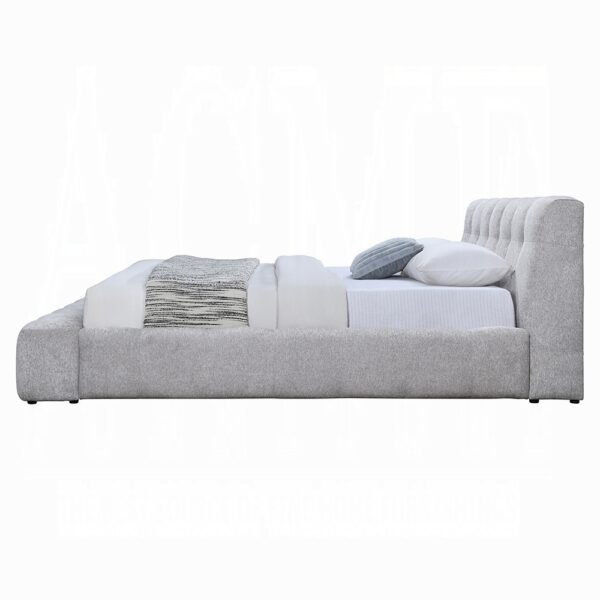 Hannah Chenille Upholstered Bed By ACME - Image 2