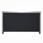 Melbourne Gray Chenille Upholstered Bed By ACME - Image 3