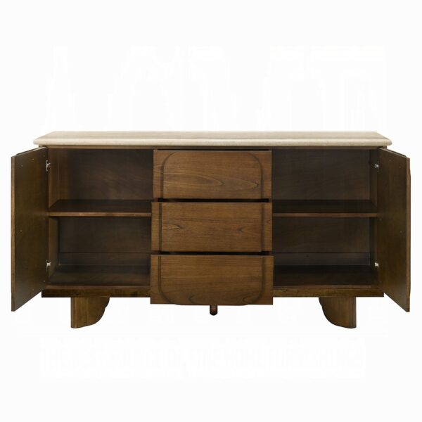 Kasha Server with Natural Marble Top DN04668 By ACME - Image 2