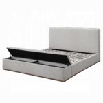 Boxter Storage Bed in Beige Linen Upholstered By ACME - Image 2