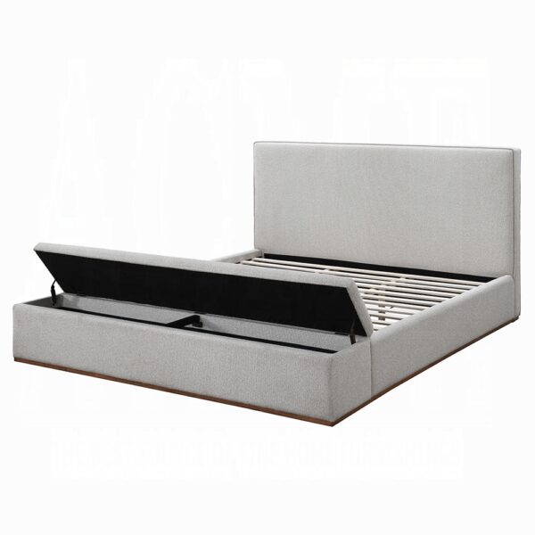 Boxter Storage Bed in Beige Linen Upholstered By ACME - Image 2