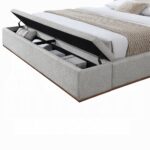Boxter Storage Bed in Beige Linen Upholstered By ACME - Image 3