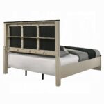 Travonte Gray Upholstered Bed By ACME - Image 3