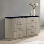 Travonte 6-Drawer Dresser with Marble Top BD04885 By ACME