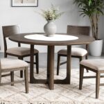Vellara 5 Pc Round Dining Table Set by Furniture of America