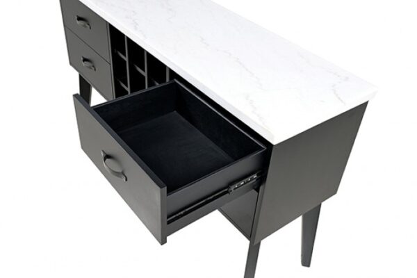 Shildon Dining Storage Server with Black & White Marble by Furniture of America - Image 4