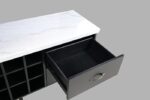 Shildon Dining Storage Server with Black & White Marble by Furniture of America - Image 6