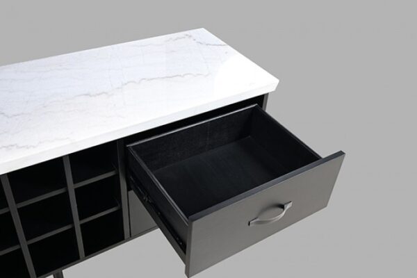 Shildon Dining Storage Server with Black & White Marble by Furniture of America - Image 6