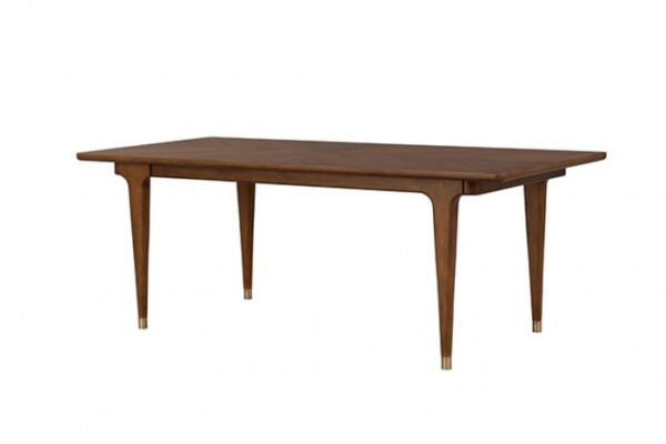 Hepburne Walnut Dining Table FM34000WN-T Mid-Century Modern By Furniture Of America - Image 4