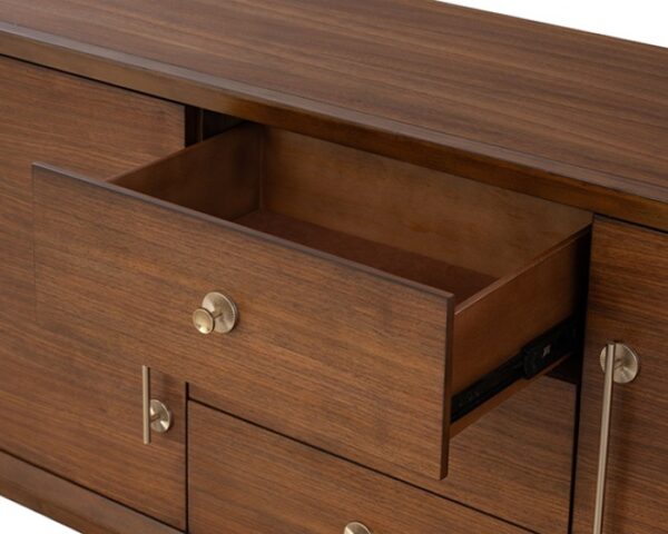 Hepburne Walnut Server FM34000WN-SV Mid-Century Storage By Furniture Of America - Image 3