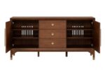 Hepburne Walnut Server FM34000WN-SV Mid-Century Storage By Furniture Of America - Image 5