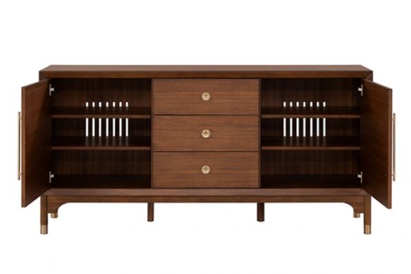 Hepburne Walnut Server FM34000WN-SV Mid-Century Storage By Furniture Of America - Image 5