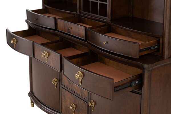 Westerham Hutch & Buffet FM34001CH-HB-SET Transitional Dark Cherry By Furniture of America - Image 5