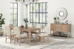 Rheinfall 5 Pc Dining Table Set FM3426NT-T-5PC Transitional Natural/Beige By Furniture of America - Image 6
